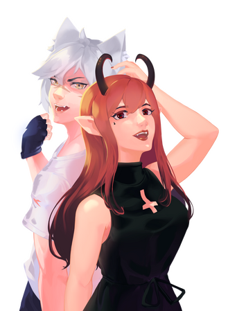 Halfbody Commission for Lonug